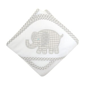 Gray Elephant Hooded Towel