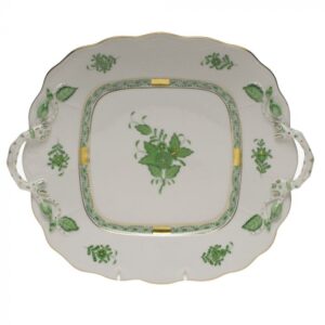 Square Cake Plate with Handles