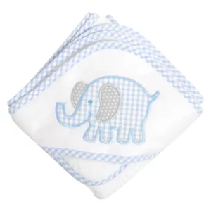 Elephant Hooded Towel Set Blue