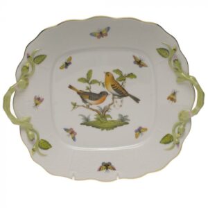 Square Cake Plate with Handles