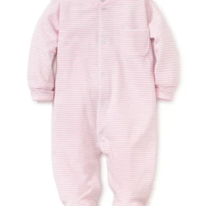 Stripe Pink Footie