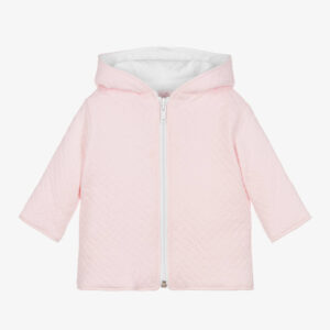QUILTED HOODED JACKET PINK