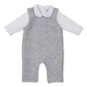Jacquard Overall Set Gray