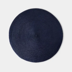 Round Navy Linen Braid