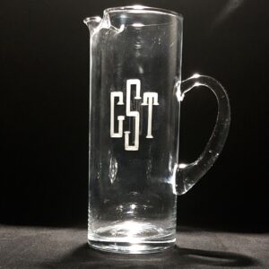 Pitcher 64oz with Monogram