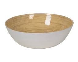 Classic White Bamboo Bowl