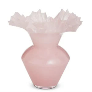 Pink Ruffle Vase