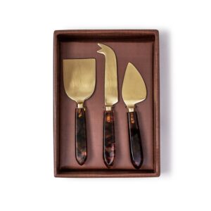 Tortoise Cheese Knives set of 3