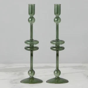 Large Green Candlestick