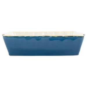 Blue Large Rectangular Baker