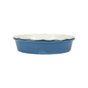 Blue Round Pie Dish