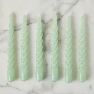 Taper Candles Set 6 Sage