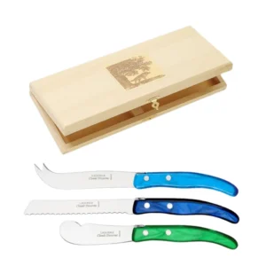 Berlingot 3 Pc Cheese Set Blue/Green