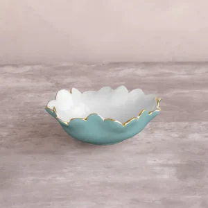 Encanto Colette Mini Round Turquoise/White