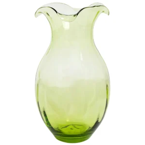Hibiscus Green Fluted Large Vase