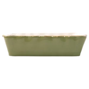 Large Green Rectangular Baker