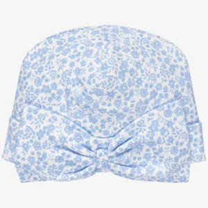 Blue Flower Hat w/ Bow