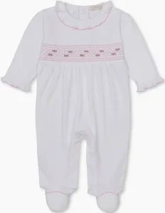 Footie with Hand Smocking